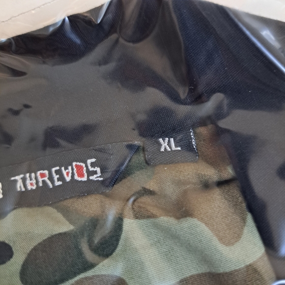 Dead Threads Womens XL Shirt Goth Black Camouflage Button Down Short Sleeve - Picture 13 of 13